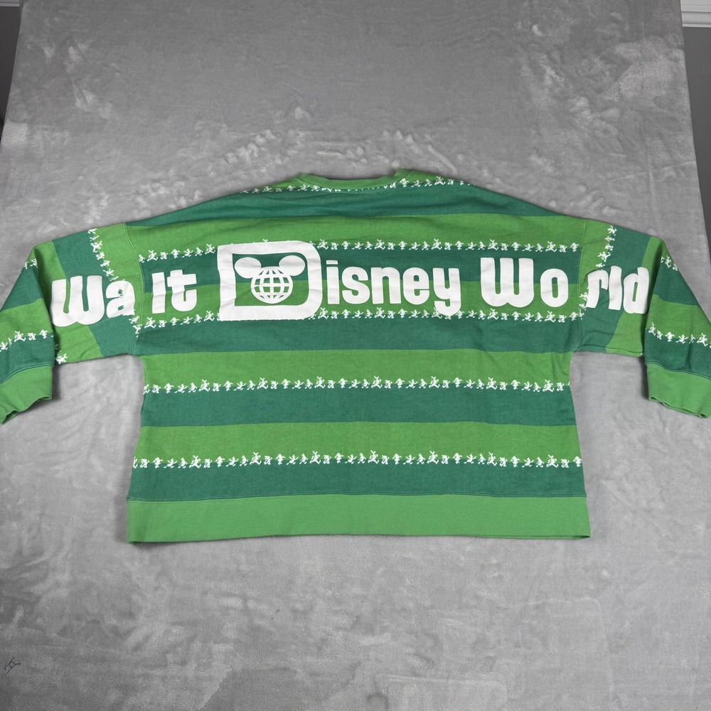 Walt Disney World Mickey & Friends Spirit Jersey Size XL Green StripedCharacters - Picture 7 of 7